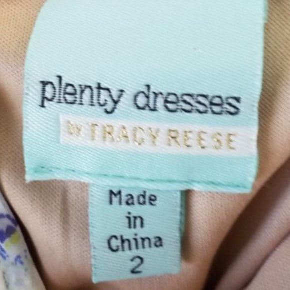 Plenty by Tracy Reese Floral Dress Women’s 2 Sleeveless Zip Up Lined - Picture 5 of 6